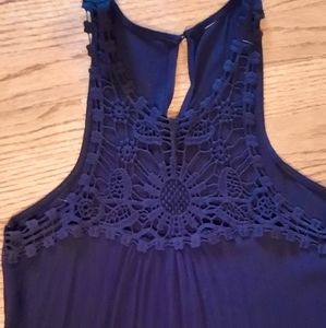 Lacy black tank
